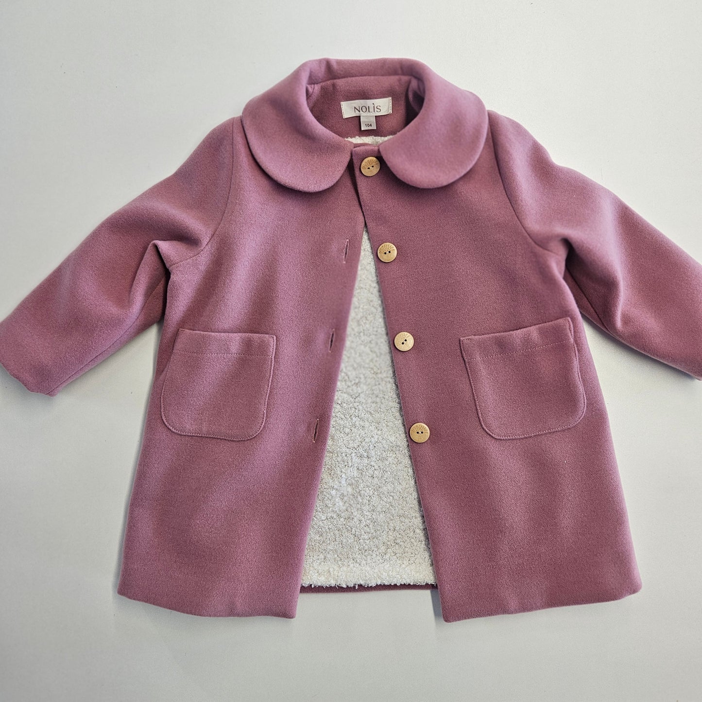 Palton calduros cu blanita