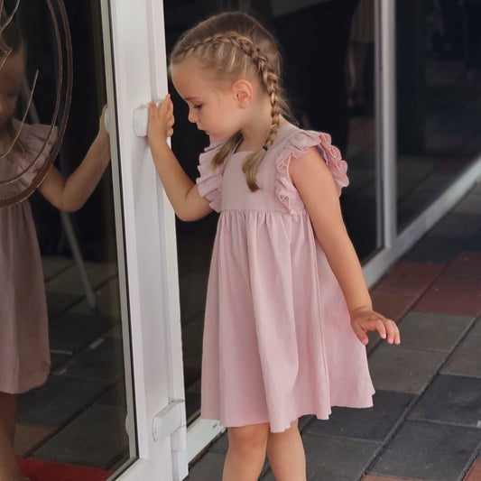 Rochita eleganta cu volanase 1-10 ani