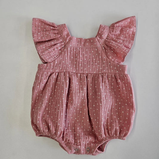 Body din muselina imprimata cu buline