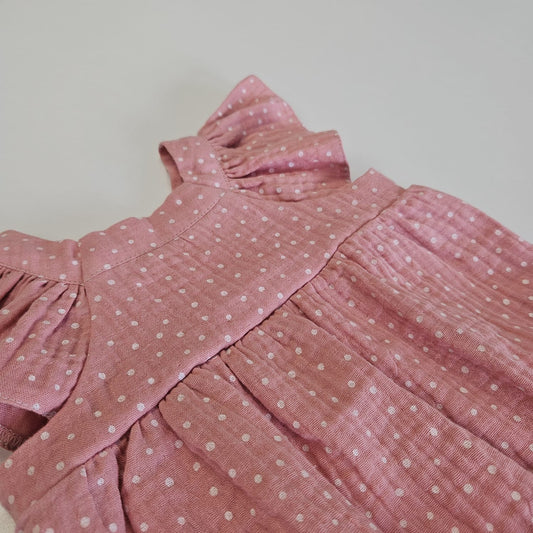 Body din muselina imprimata cu buline