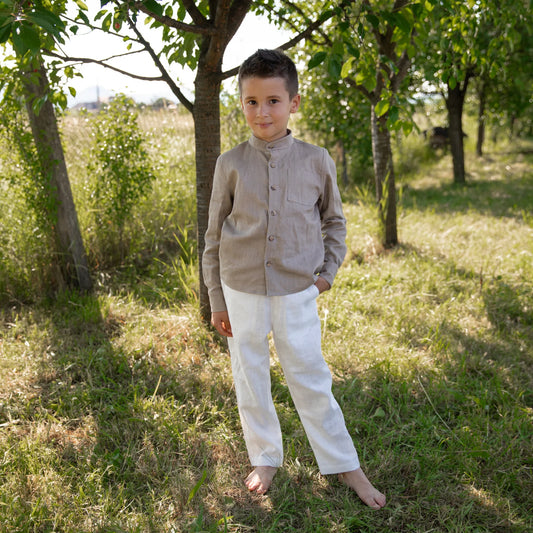 Pantaloni eleganti din in 1-10 ani