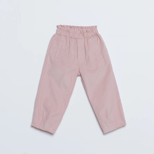 Pantaloni roz din catifea