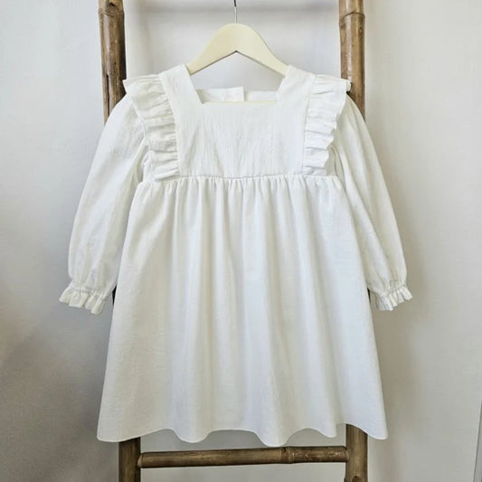 Rochita alba cu cu volanase