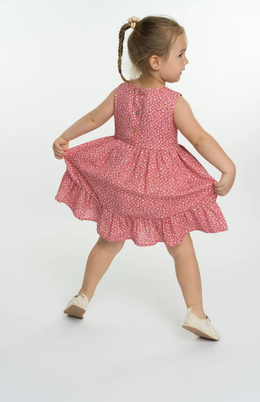 Rochita  din muselina imprimata cu floricele