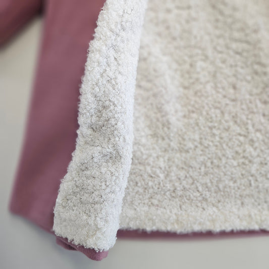 Palton calduros cu blanita