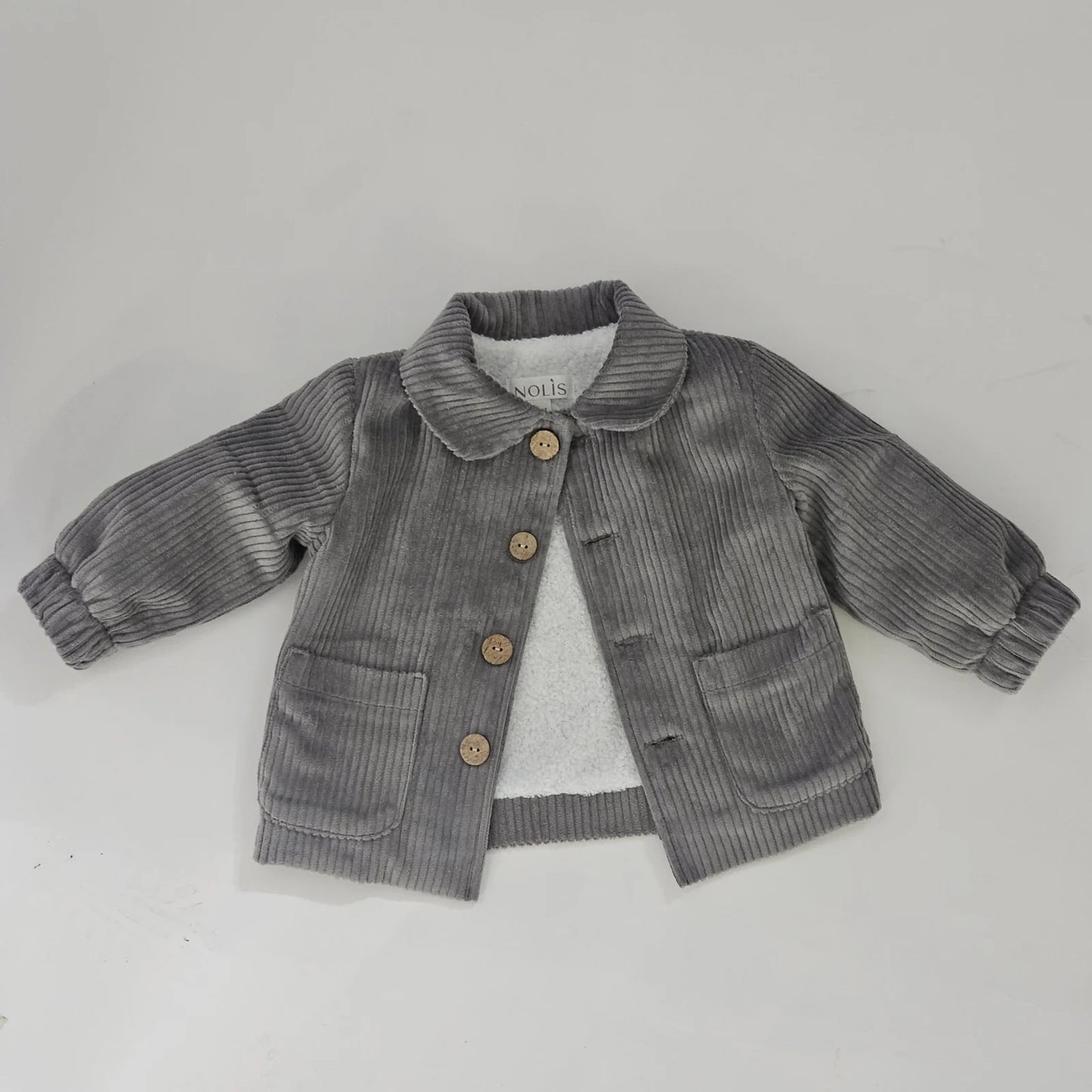 Jacheta din catifea cu blanita la interior