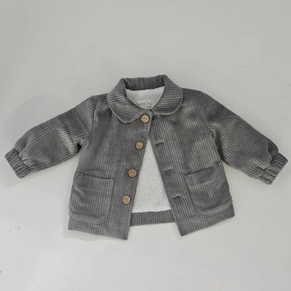 Jacheta din catifea cu blanita la interior