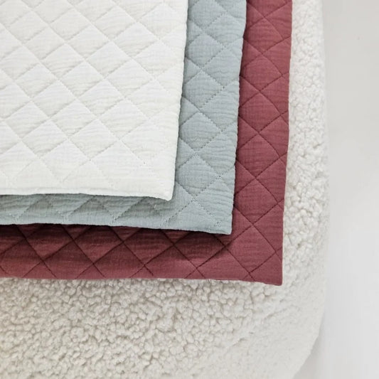 Paturica  bebelusi din muselina matlasata 75x75cm