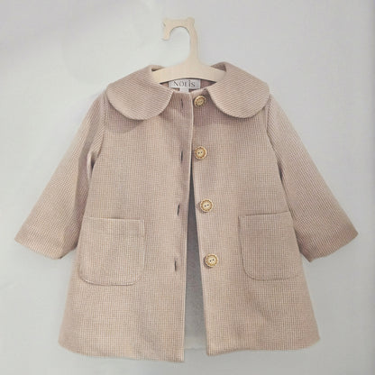 Palton roz cu blanita la interior